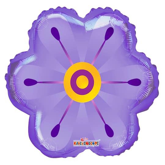 17" Purple Flower Foil Balloon